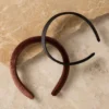 Satin & Velvet Headbands Black/Cocoa