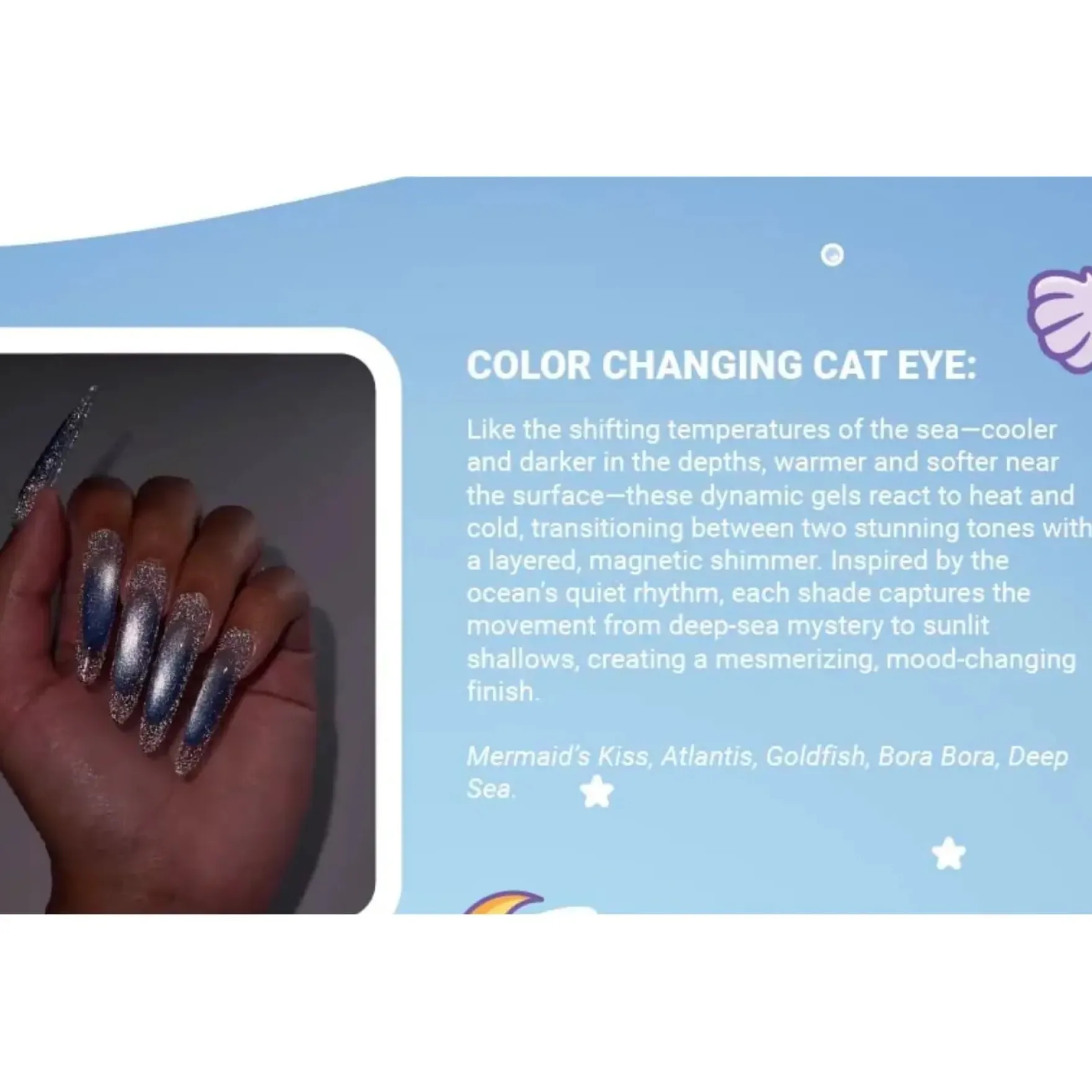 Sea x Sky Magnetic Cat Eye Gel Polish Mermaid's Kiss