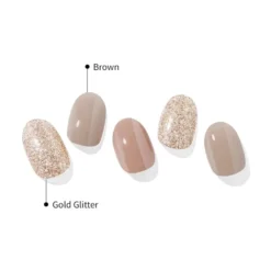 Semi Cured Gel Nail Strips N Carmel