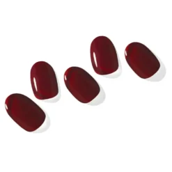 Semi Cured Gel Nail Strips N Classic Burgundy