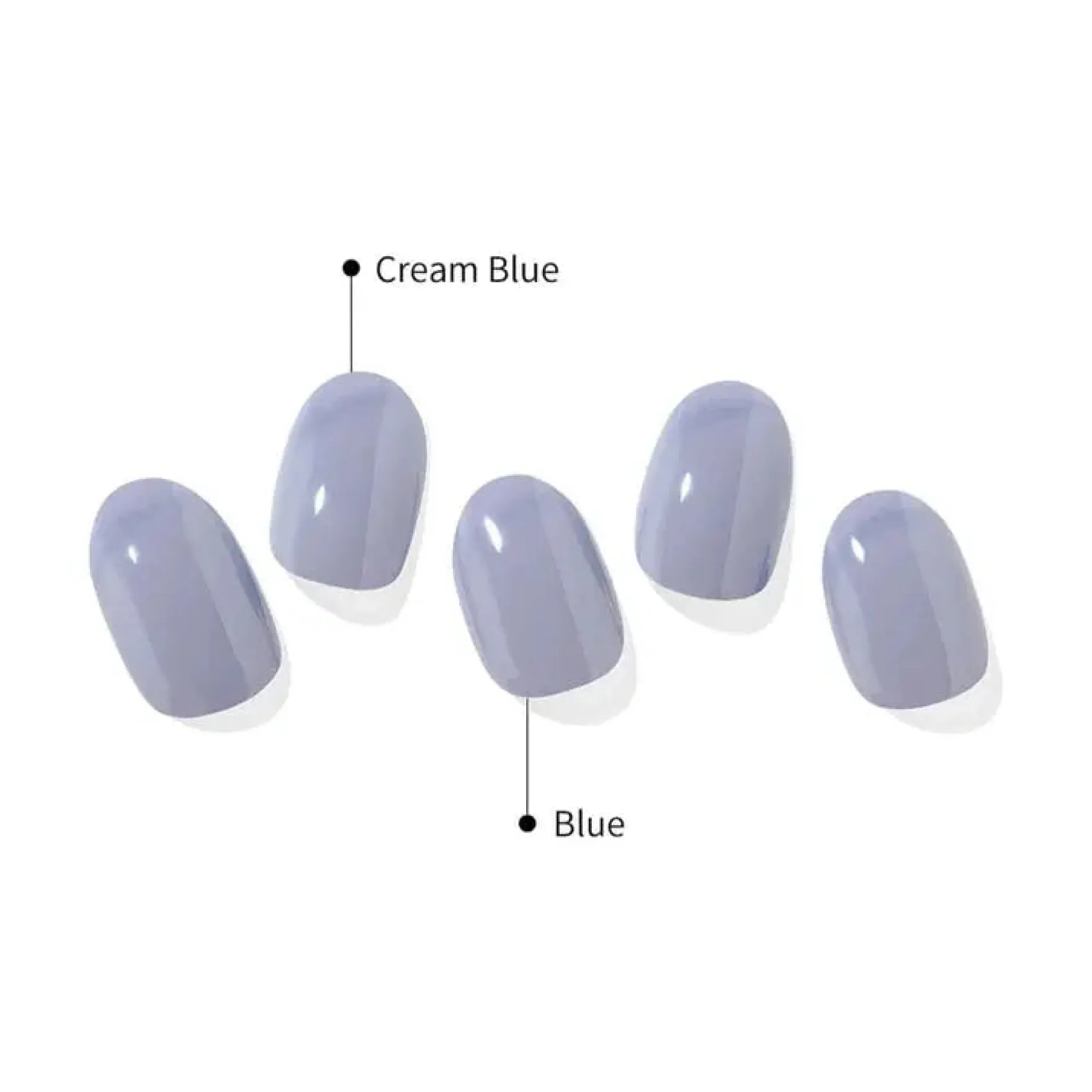Semi Cured Gel Nail Strips N Cream Cloud