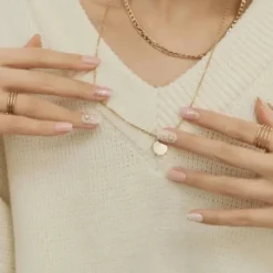 Semi Cured Gel Nail Strips N Perle De Coco