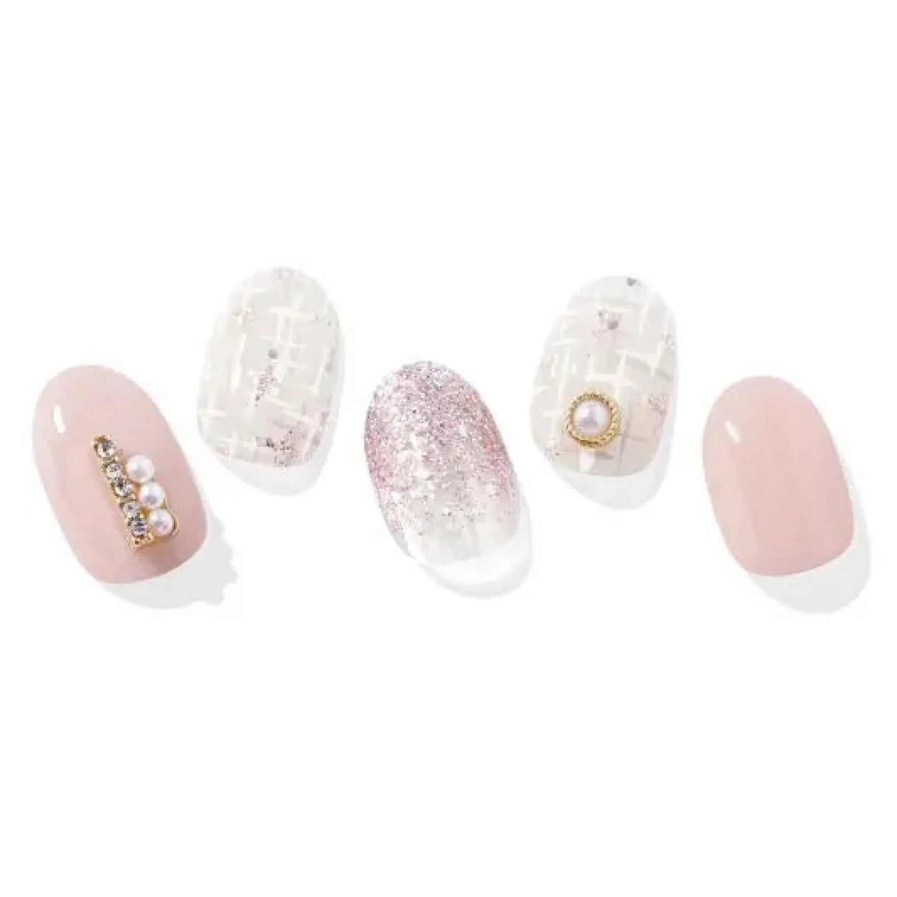 Semi Cured Gel Nail Strips N Perle De Coco