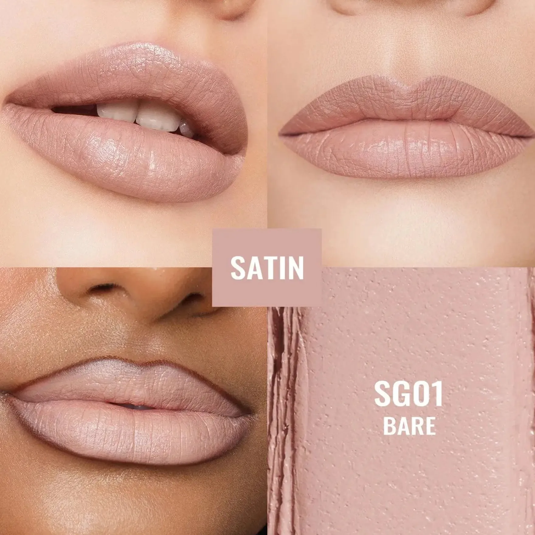 Sensual Glow Lipstick SG01 Bare