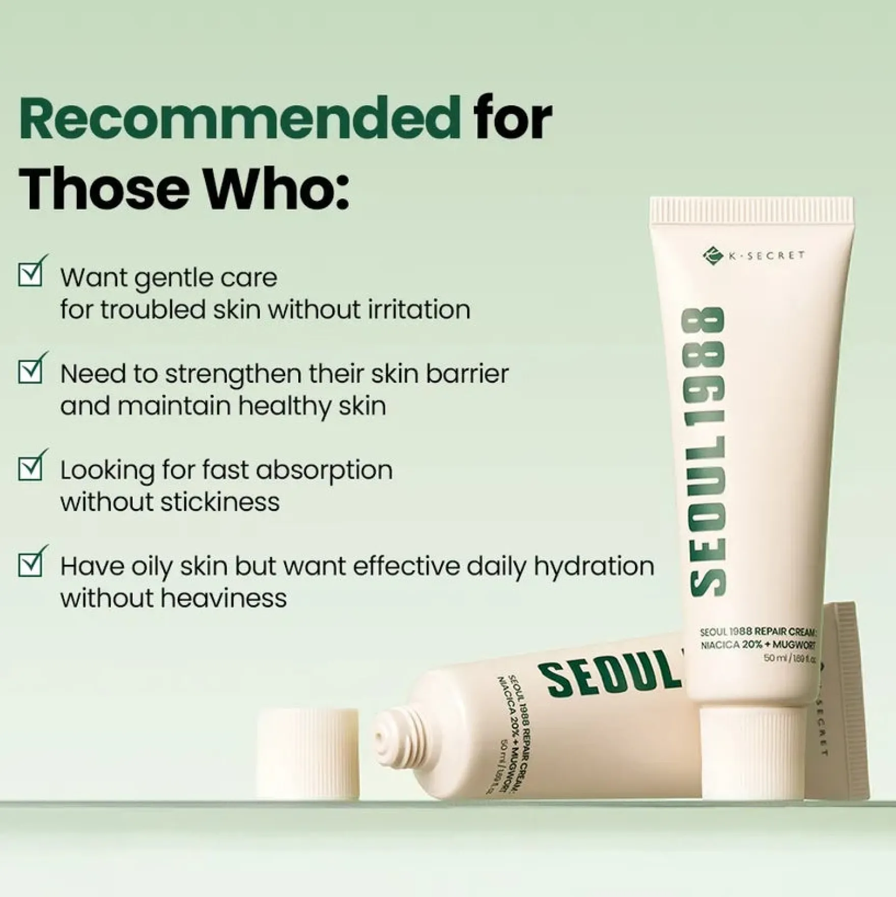 Seoul 1988 Repair Cream Niacica 20% + Mugwort