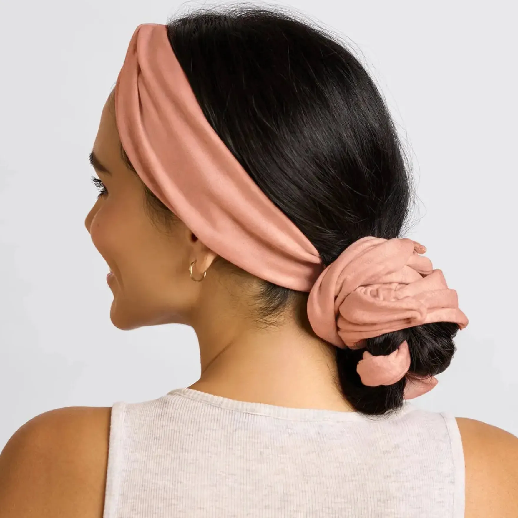 Set & Flow Heatless Curling Headband Terracotta