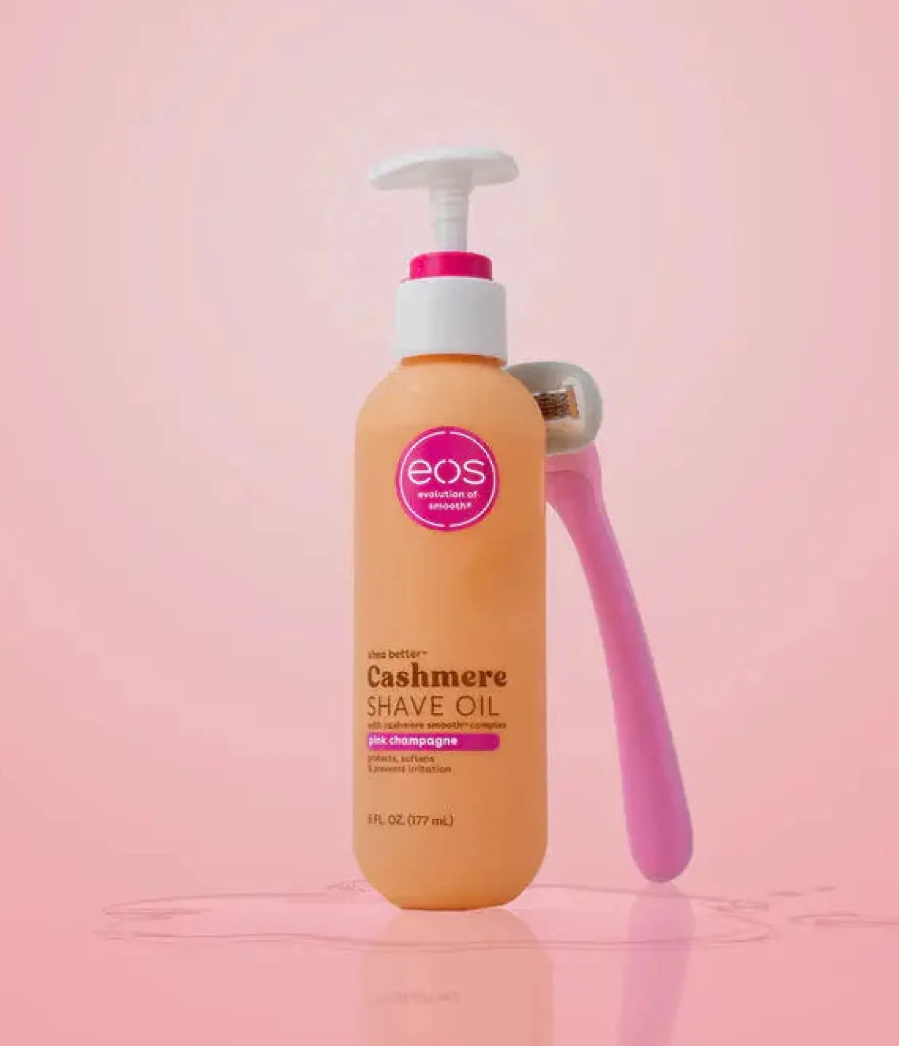 Shea Better Cashmere Shave Oil Pink Champagne