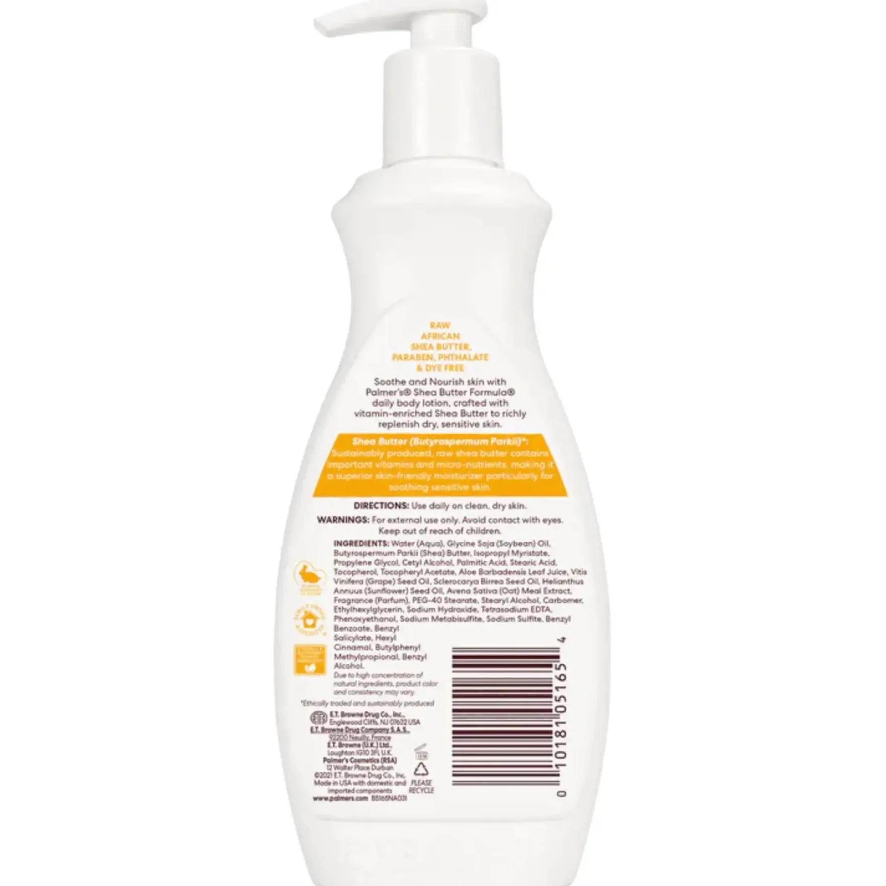 Shea Butter Formula Nourish Body Lotion 250 ml.