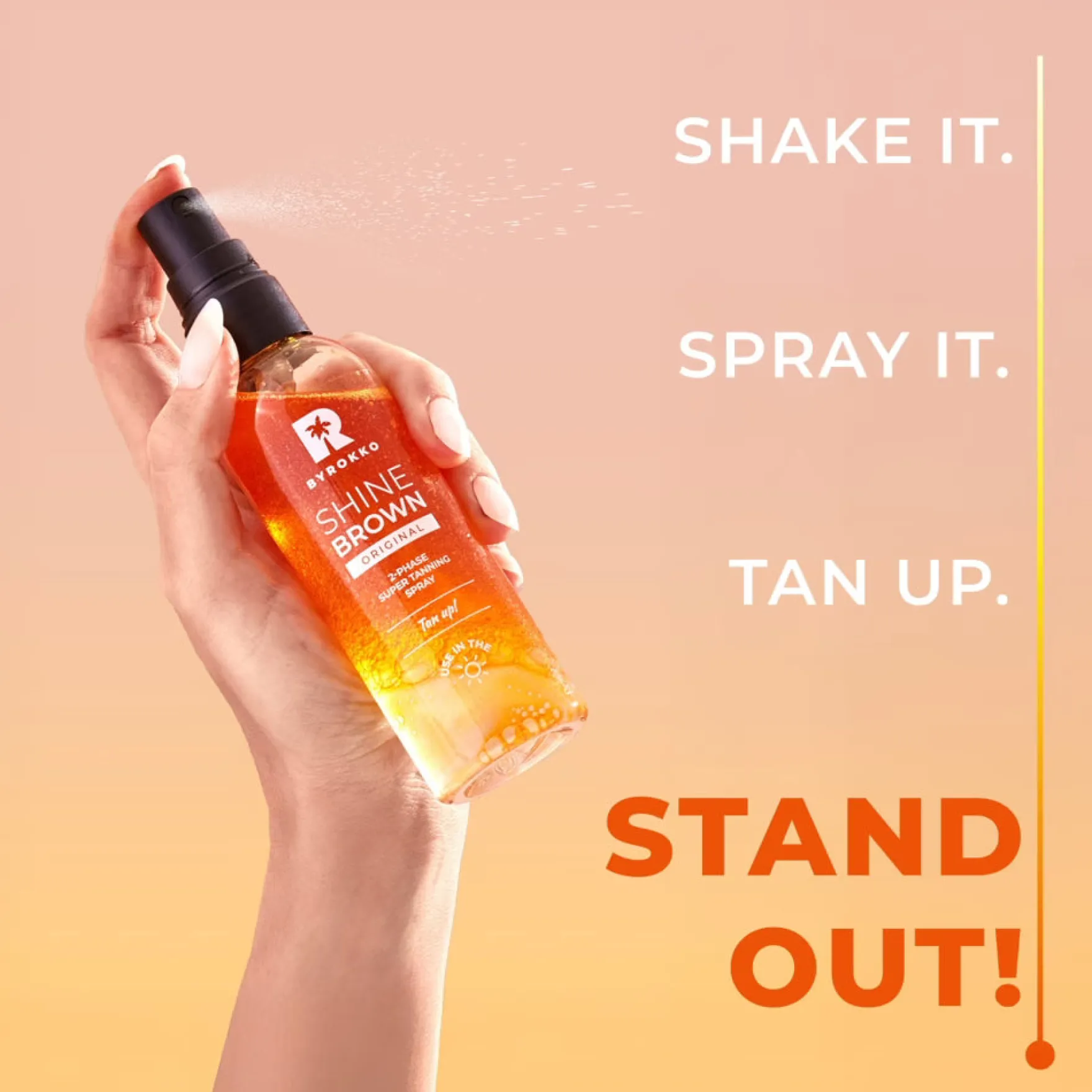 Shine Brown Two-Phase Super Tanning Spray