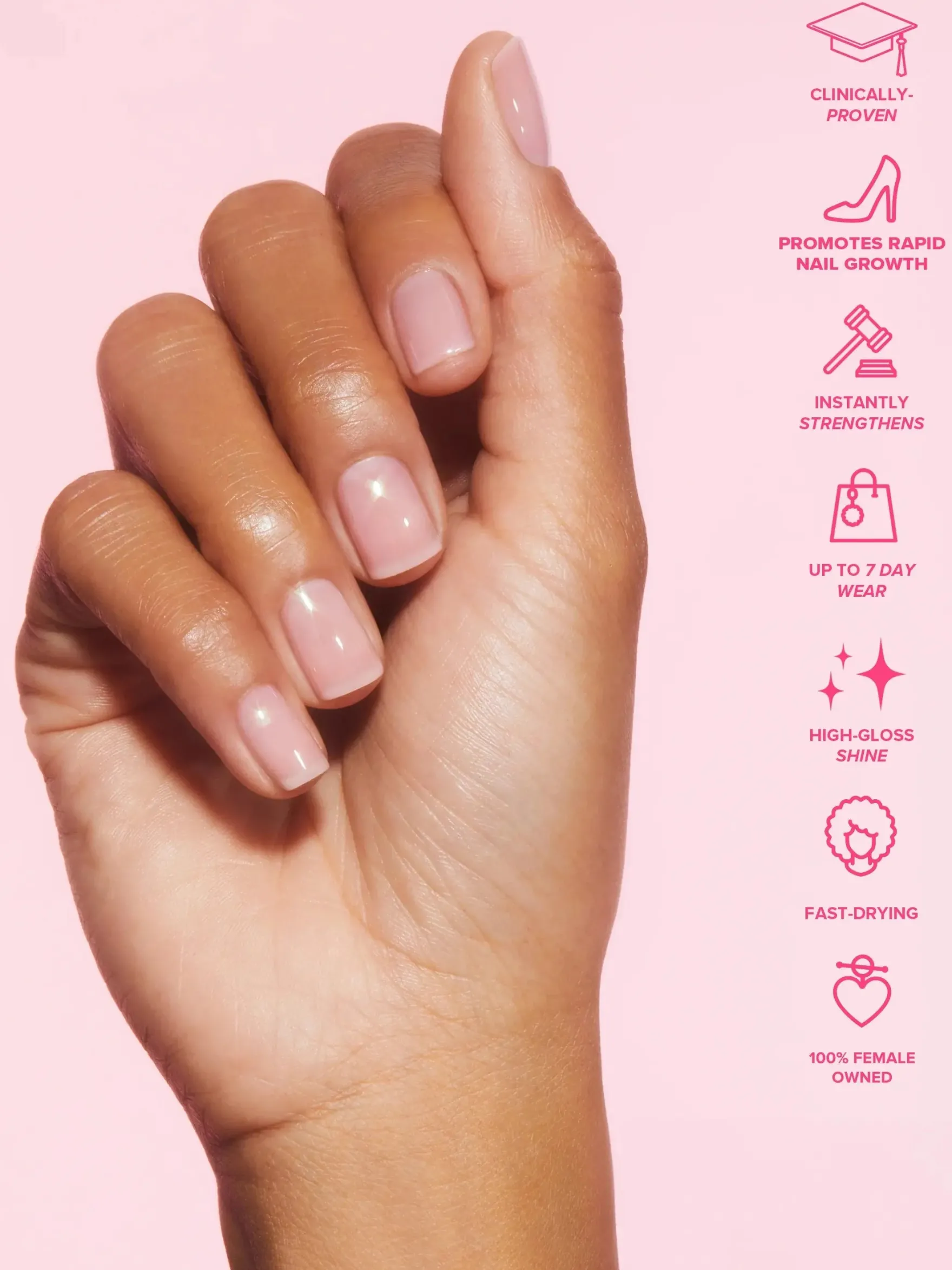 Signature Pink 5-in-1 Rapid Growth Nail Treatment