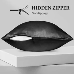 Silky Satin Pillowcase Black