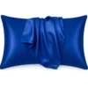 Silky Satin Pillowcase Dark Blue