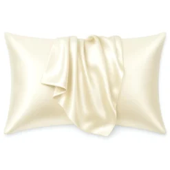 Silky Satin Pillowcase Ivory