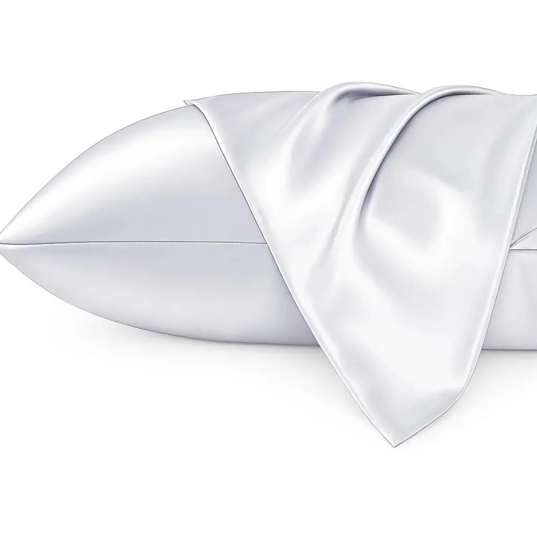 Silky Satin Pillowcase Silver Grey