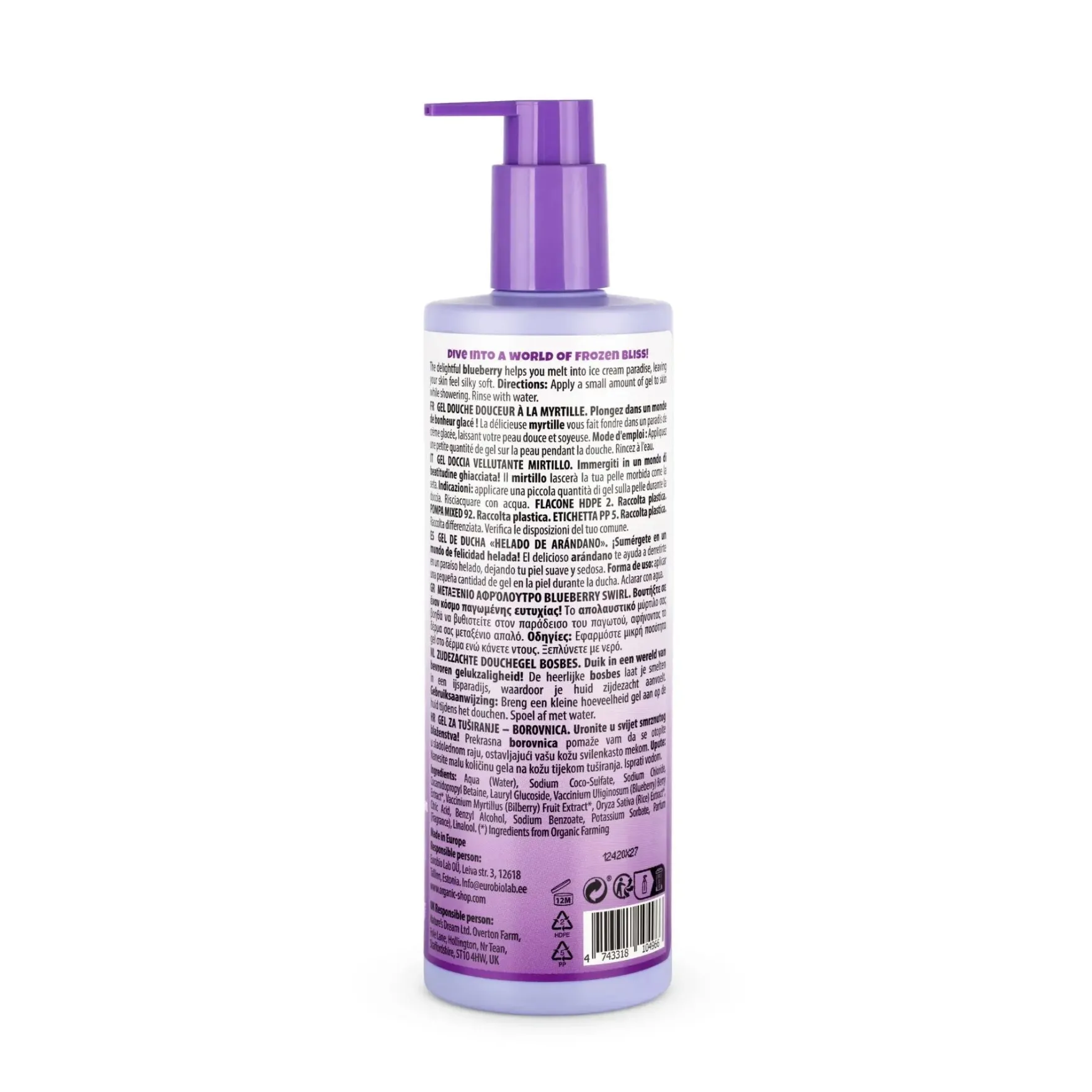 Silky Shower Gel Blueberry Swirl