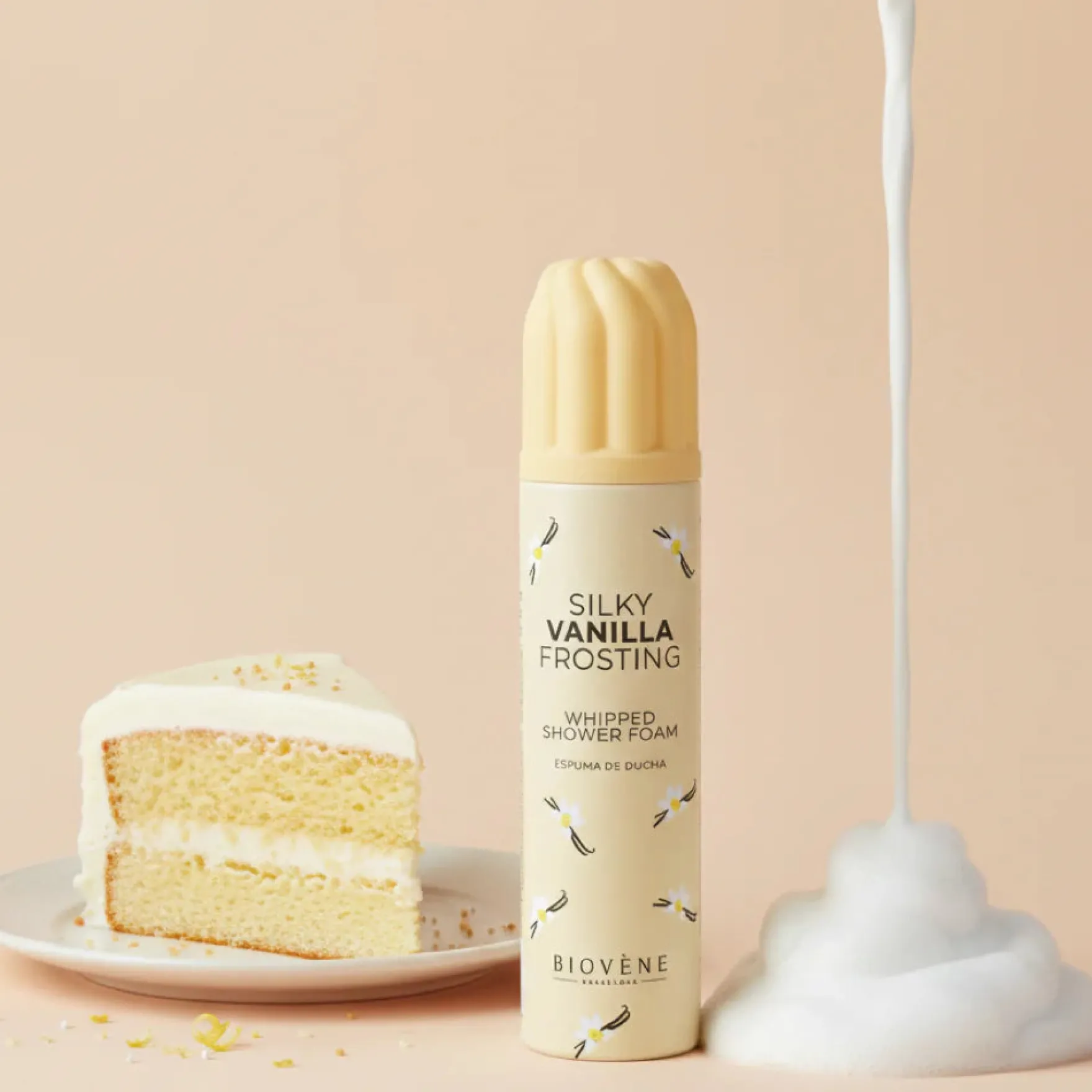 Silky Vanilla Frosting Whipped Shower Foam