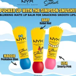 Simpson Smushy Blurred Finish Matte Lip Balm Bart Rebel Red