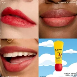 Simpson Smushy Blurred Finish Matte Lip Balm Bart Rebel Red