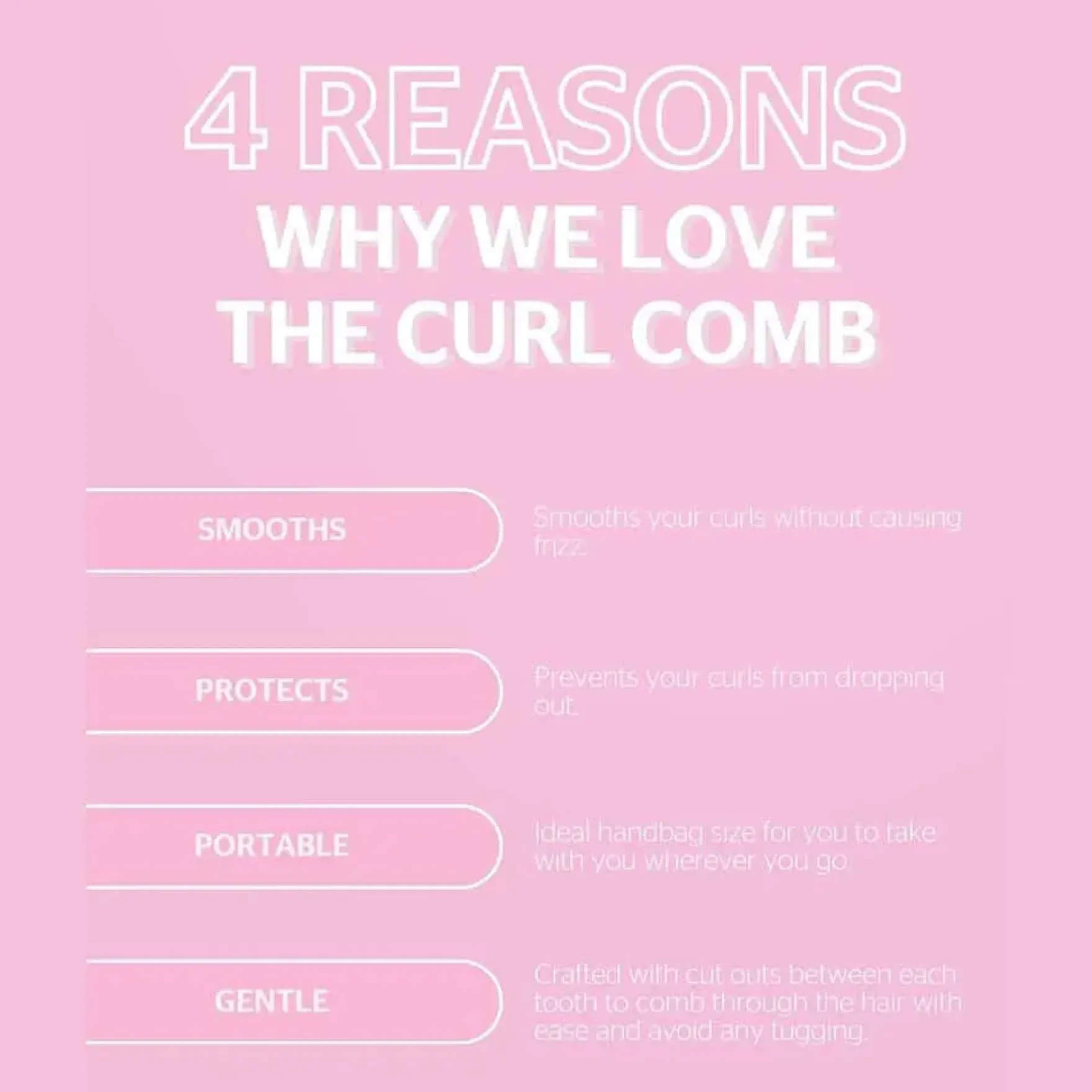 Smoothing Curl Comb