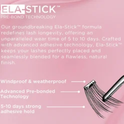 Soft Definition Single Length Pre-glued Lashes 12 mm Medium