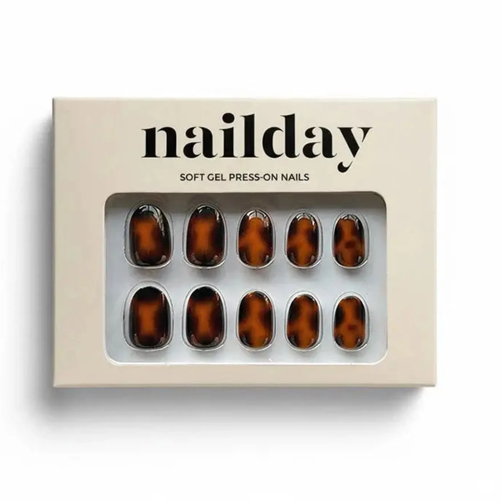 Soft Gel Press-On Nails Tortoise