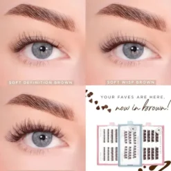 Soft Wisp Dark Brown Pre-Glued Lashes
