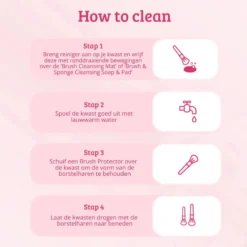Soft Pink & Gold Bronzer & Blush Blending Brush