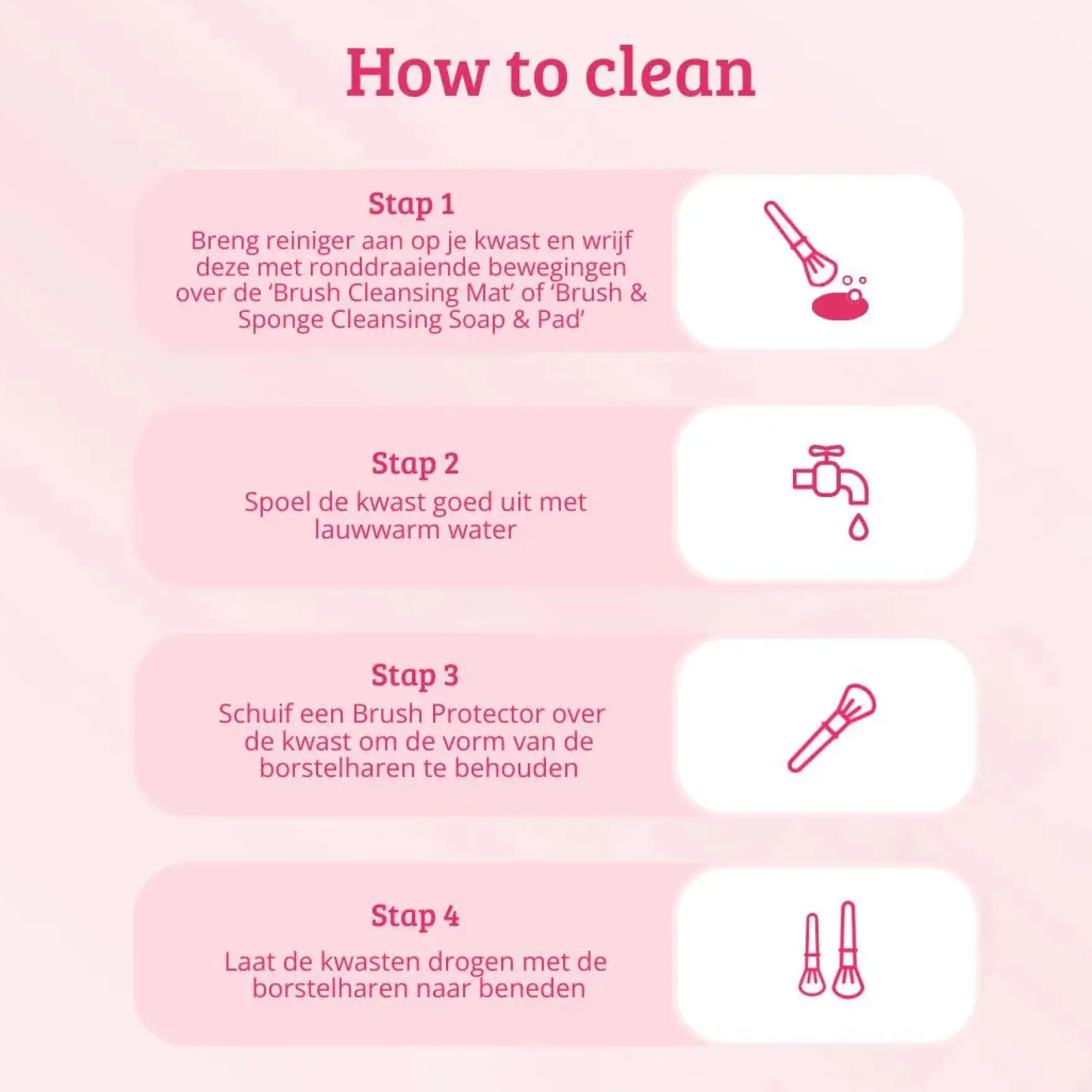 Soft Pink & Gold Multifunctional Blending Brush