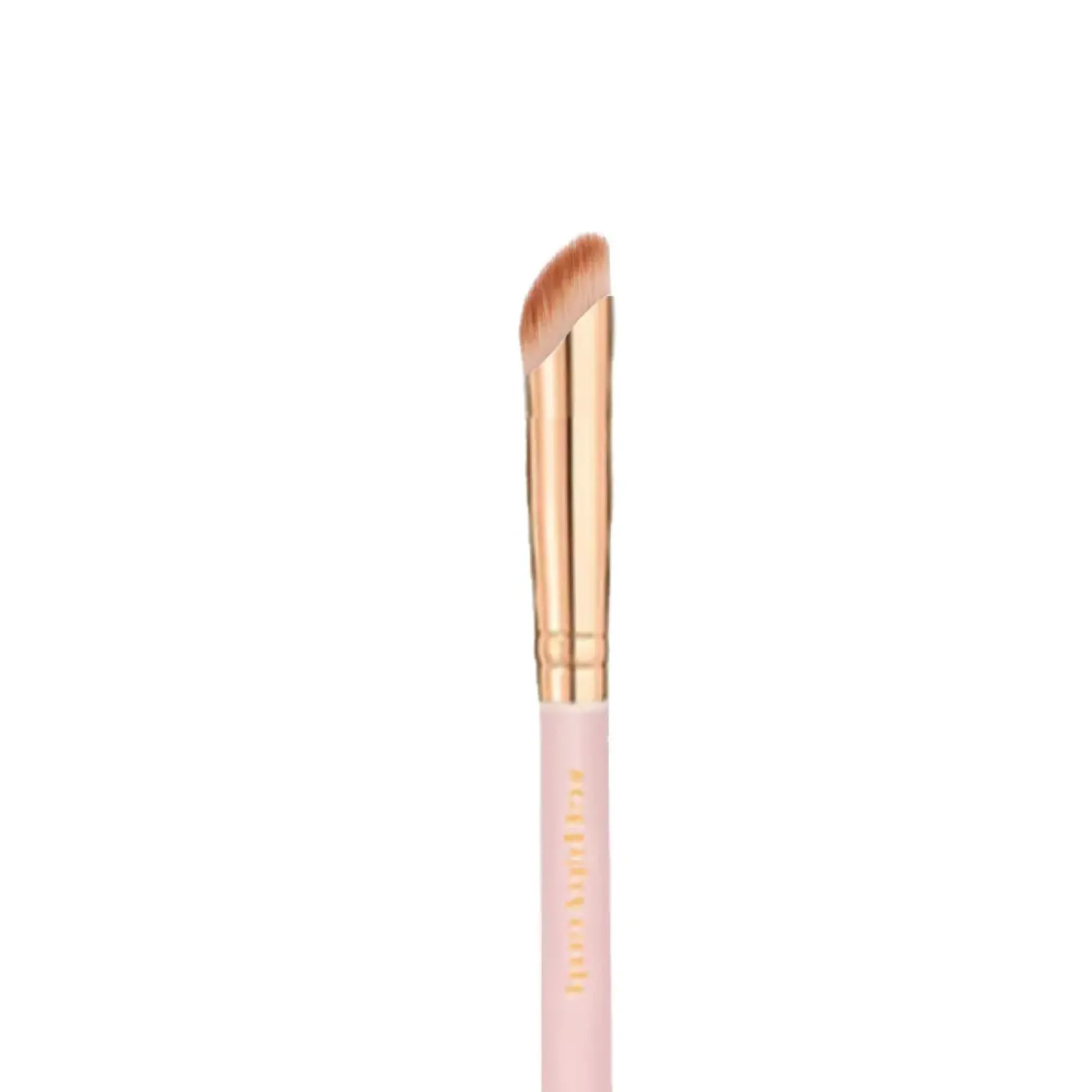 Soft Pink & Gold Rounded Angled Brow & Liner Brush