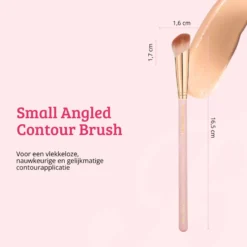 Soft Pink & Gold Small Angled Contour Brush