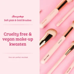Soft Pink & Gold Small Angled Contour Brush