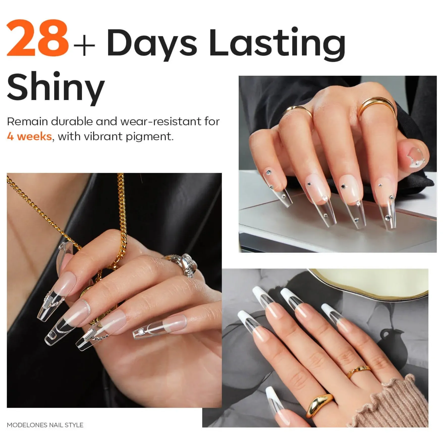 Solid Poly Nail Extension Gel Crystal Aurora Clear