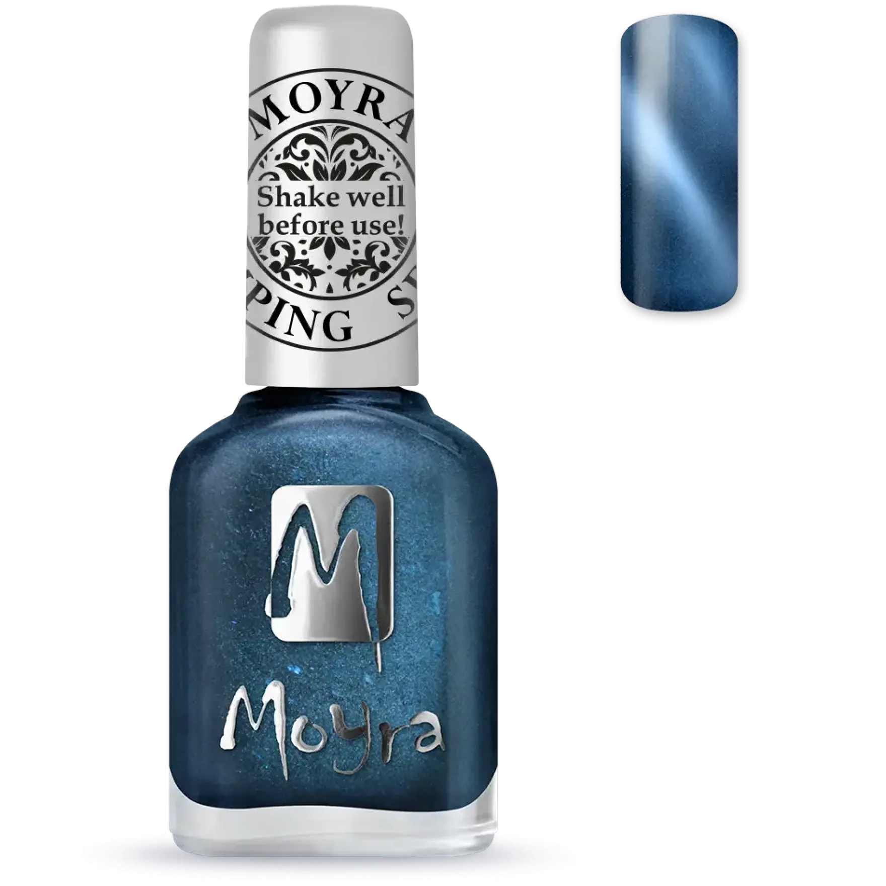 Stamping Nail Polish Cat Eye SP33 Magnetic Blue