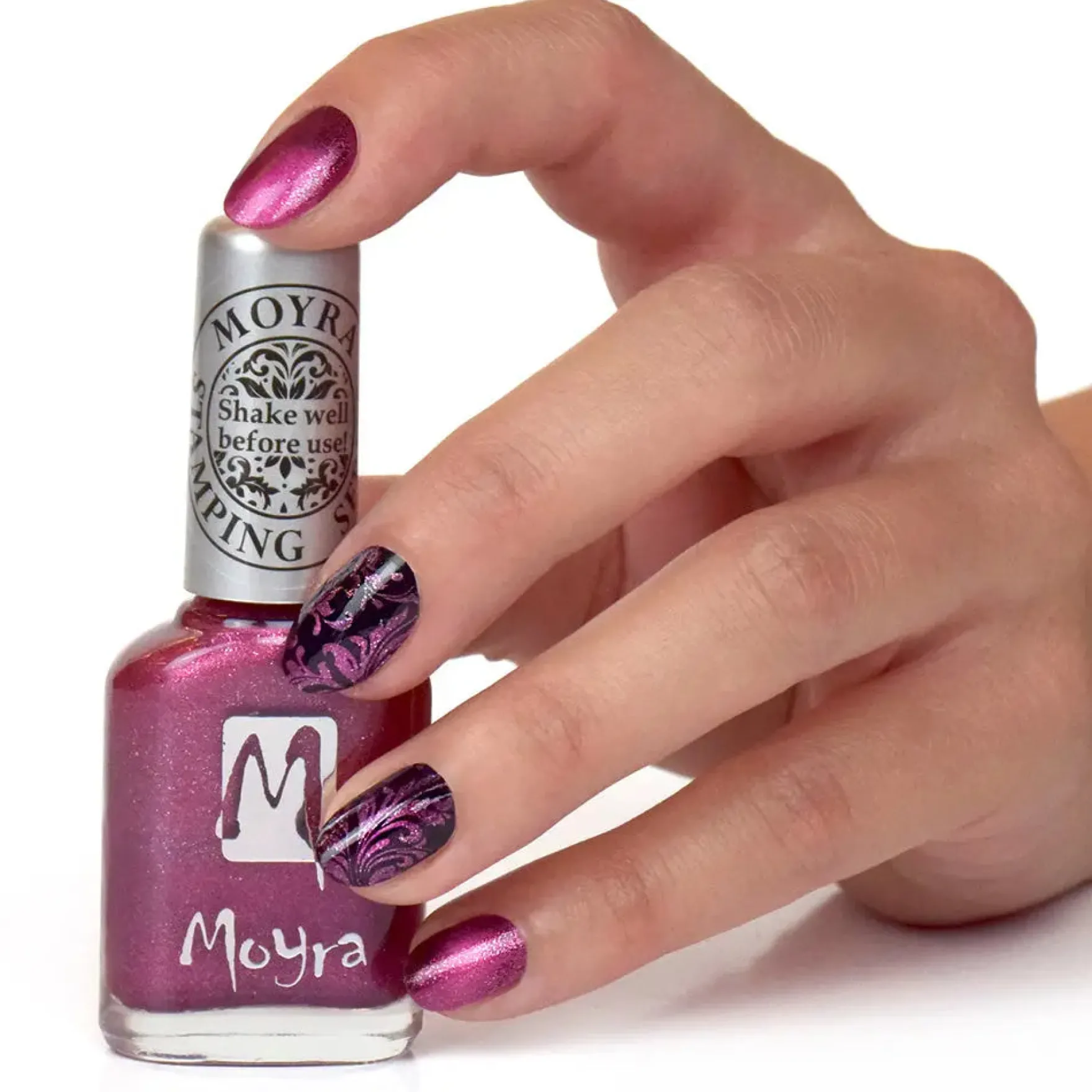 Stamping Nail Polish Cat Eye SP32 Magnetic Red