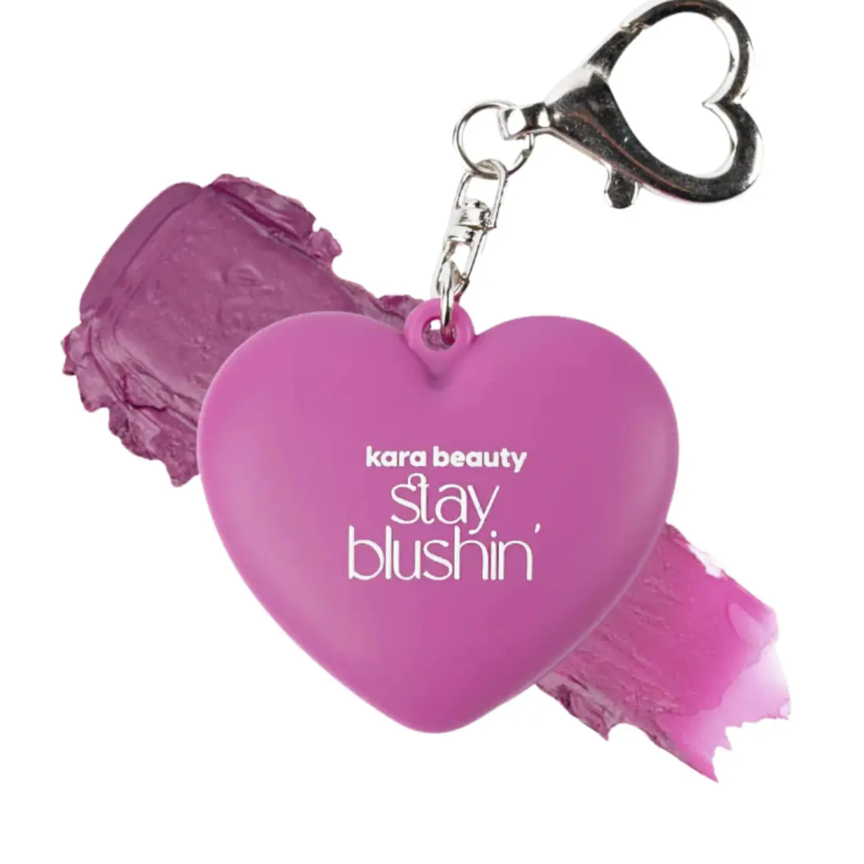 Stay Blushin! Lip and Cheek Cream Blush Keychain Lilac