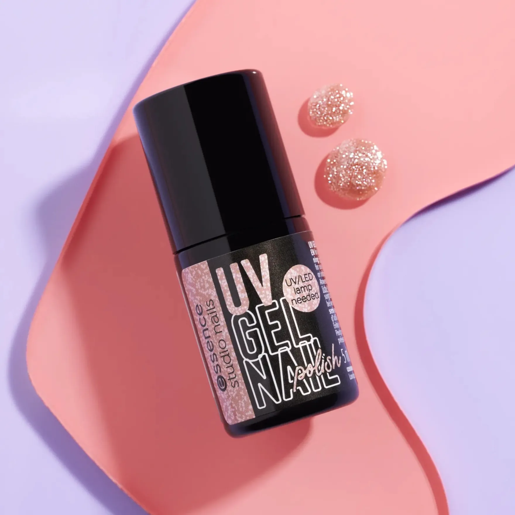Studio Nails UV Gel Nail Polish 24 Glitterally Rose