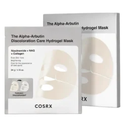 The Alpha-Arbutin Discoloration Care Hydrogel Mask 3-Pack