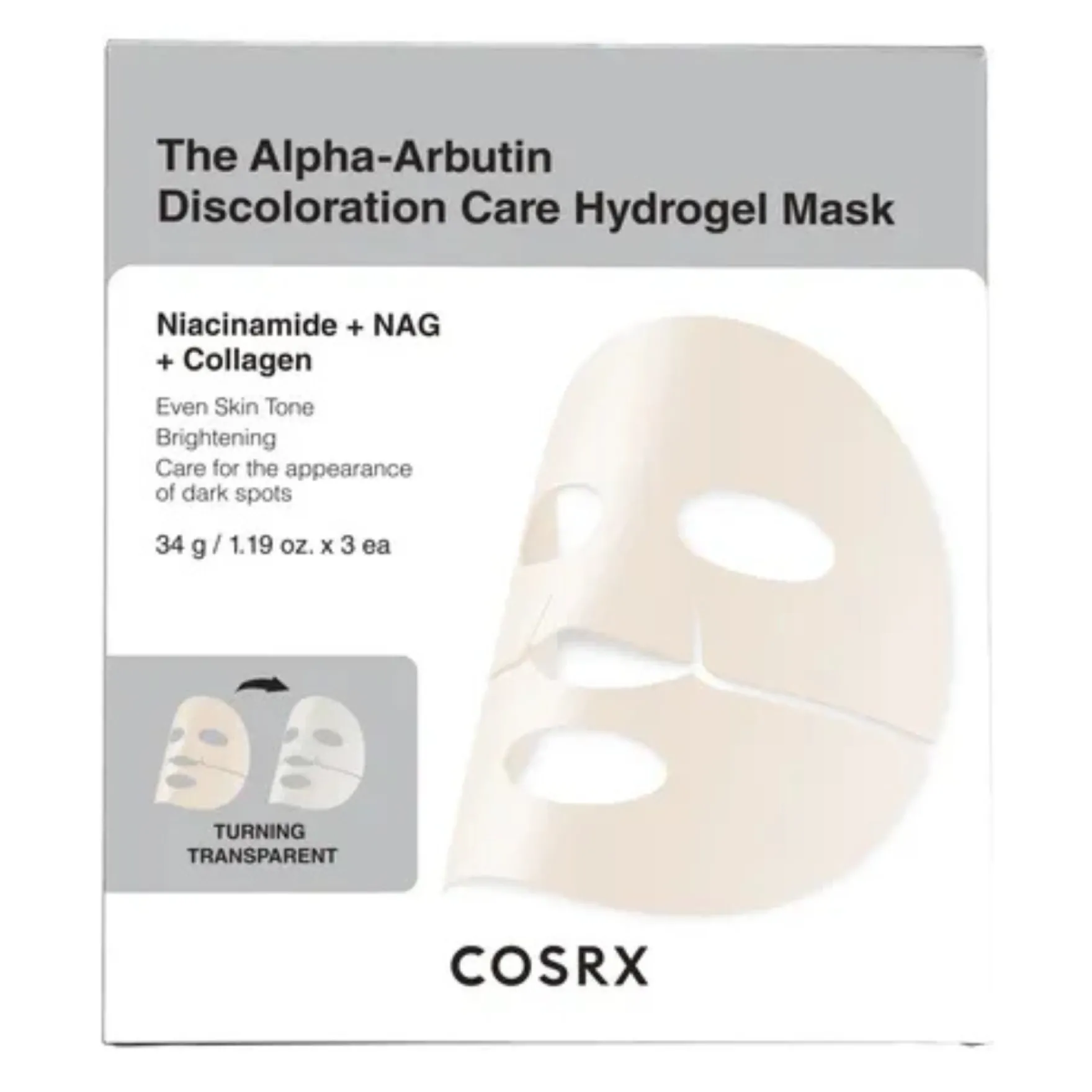 The Alpha-Arbutin Discoloration Care Hydrogel Mask