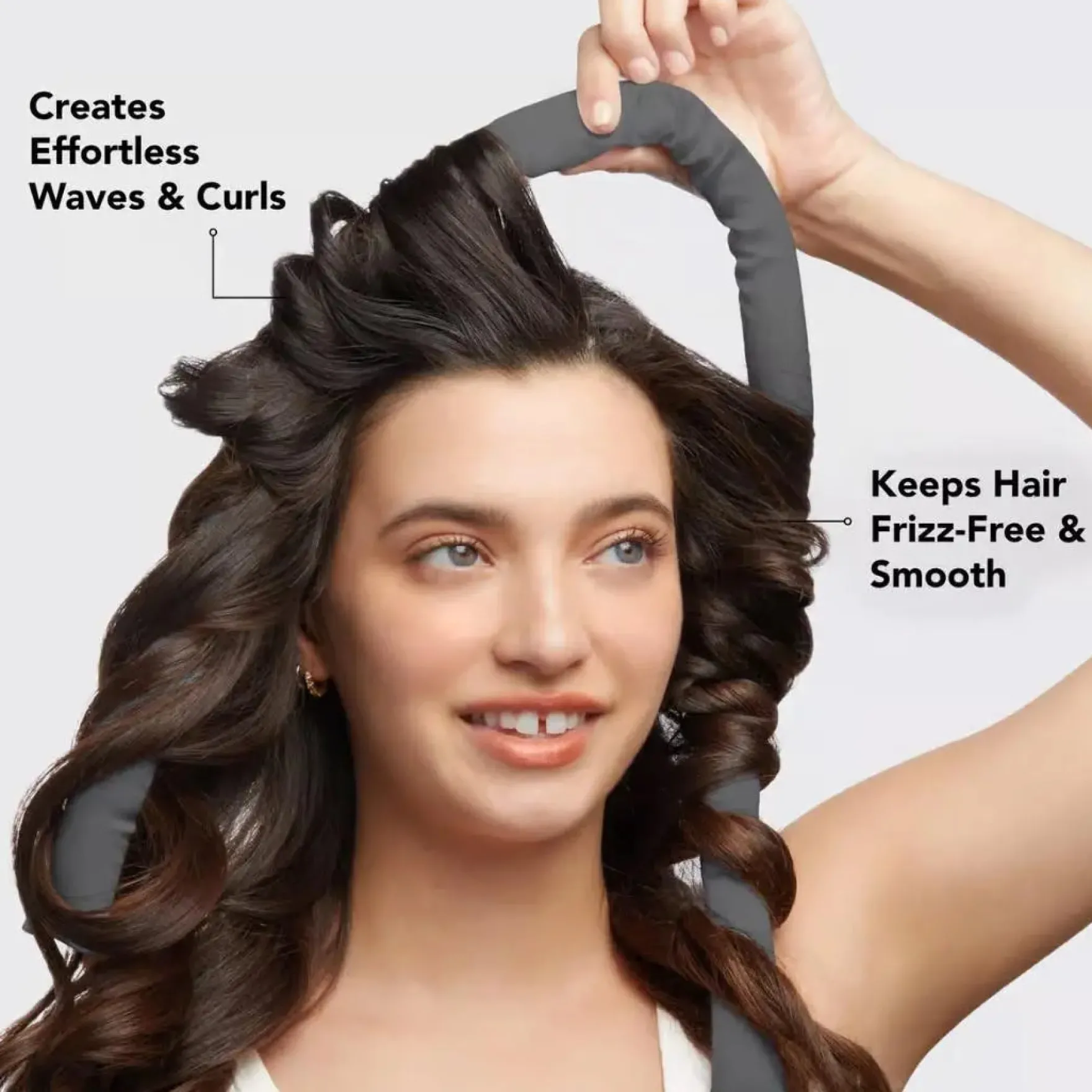 The Satin Heatless Curling Set Charcoal