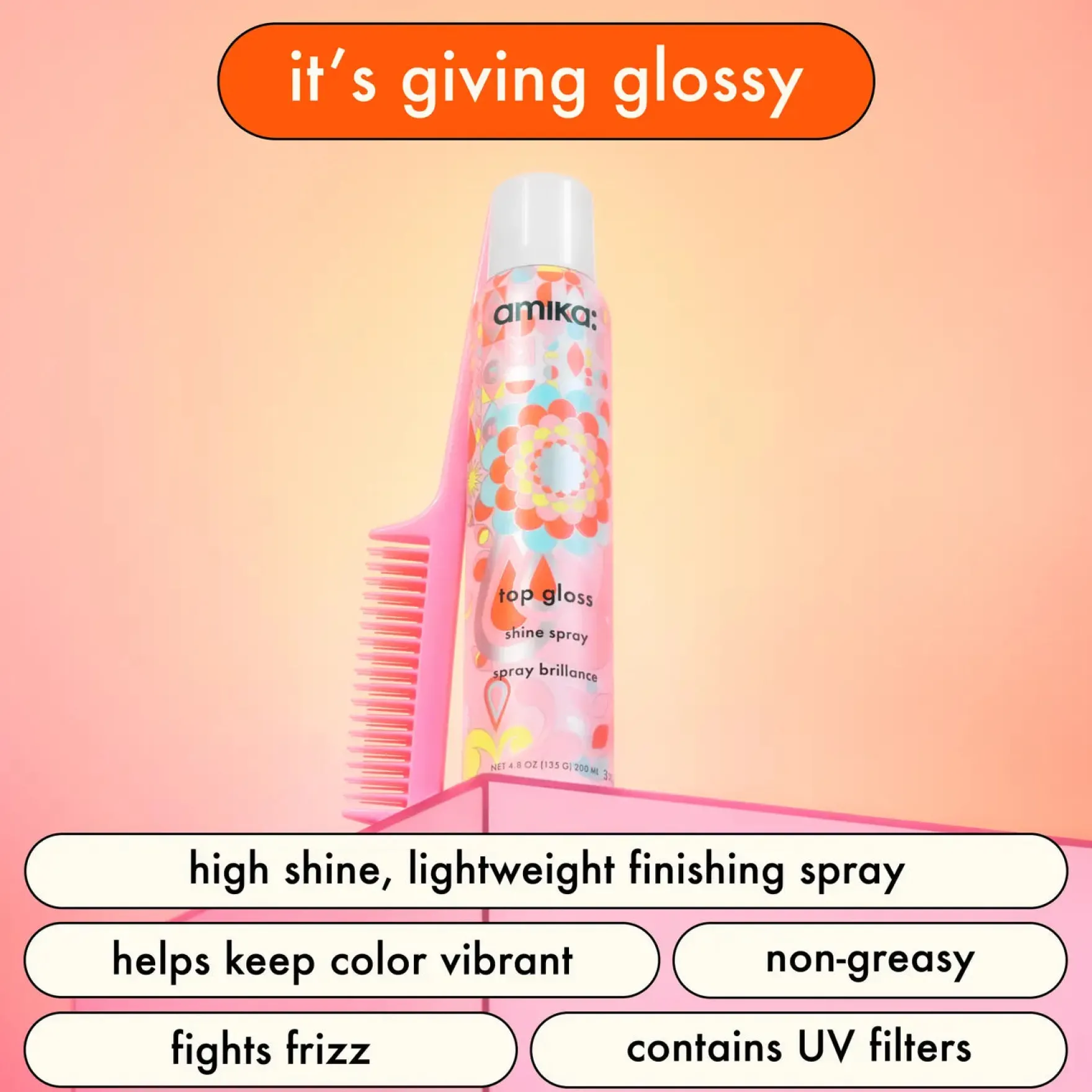 Top Gloss Hair Shine Spray