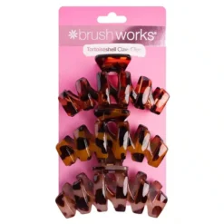 Tortoiseshell Claw Clips 3 Pack