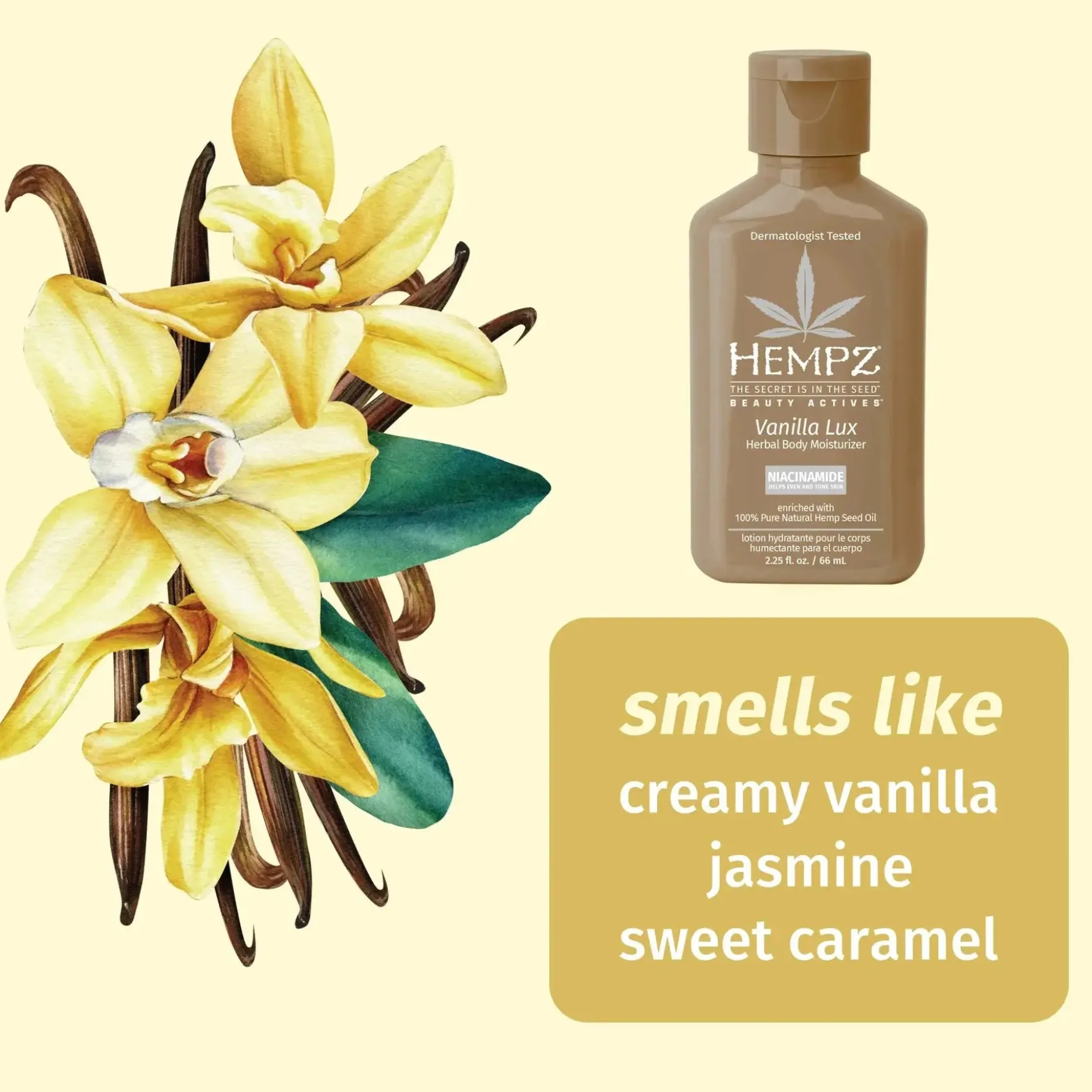 Travel-Size Vanilla Lux Herbal Body Moisturizer