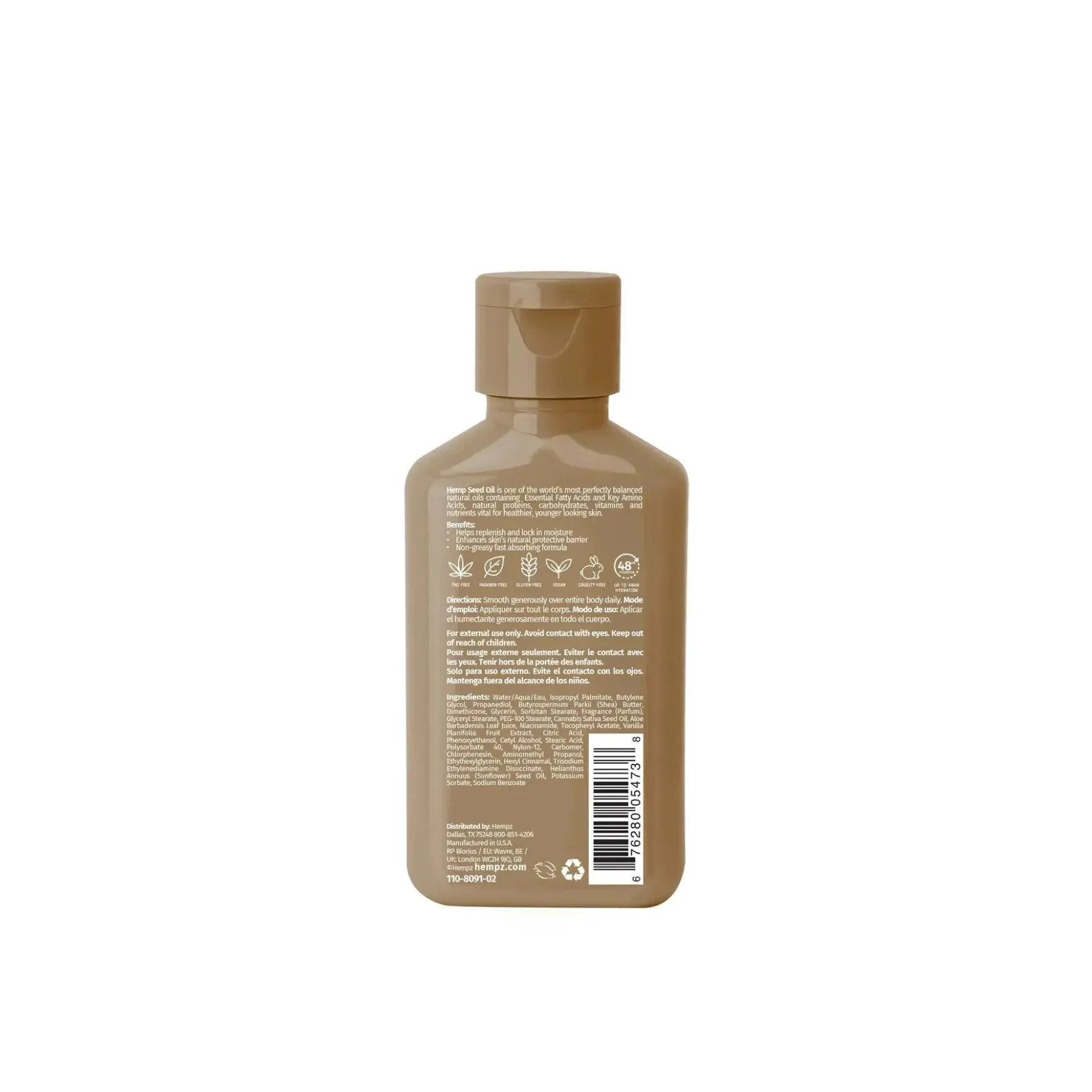 Travel-Size Vanilla Lux Herbal Body Moisturizer