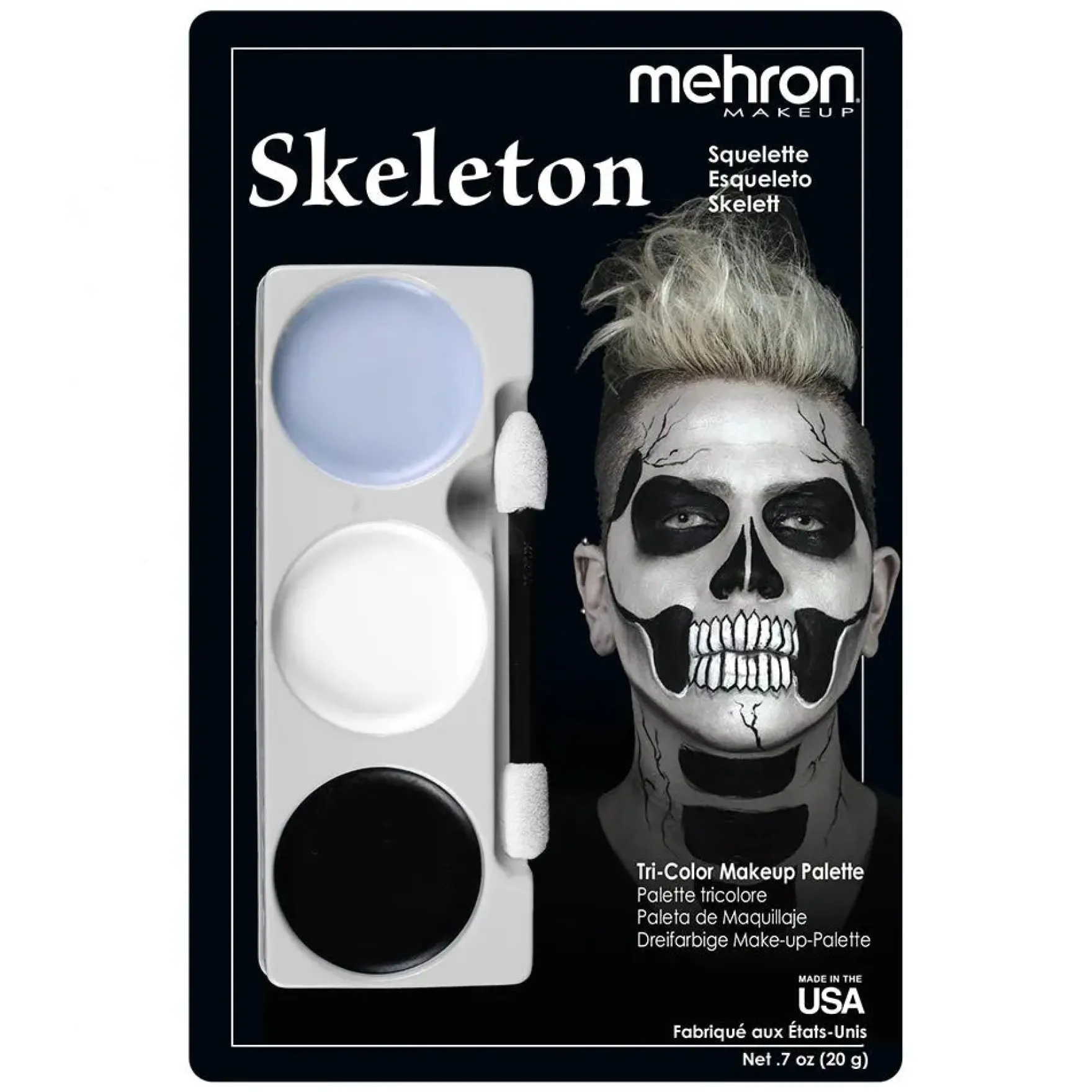 Tri-Color Makeup Palette Skeleton