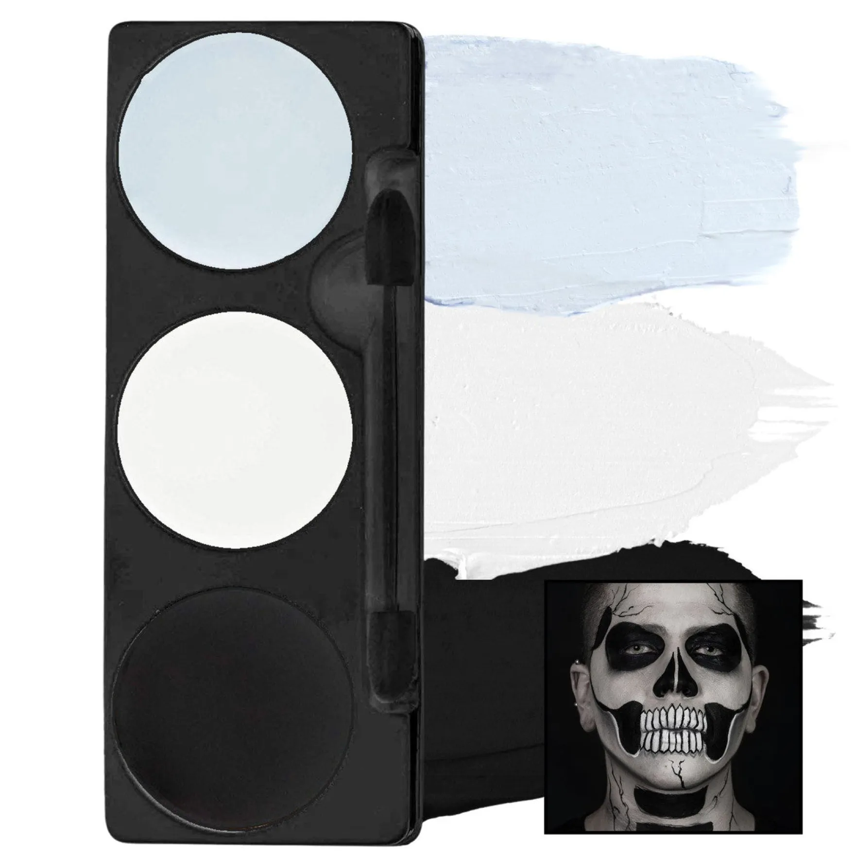 Tri-Color Makeup Palette Skeleton