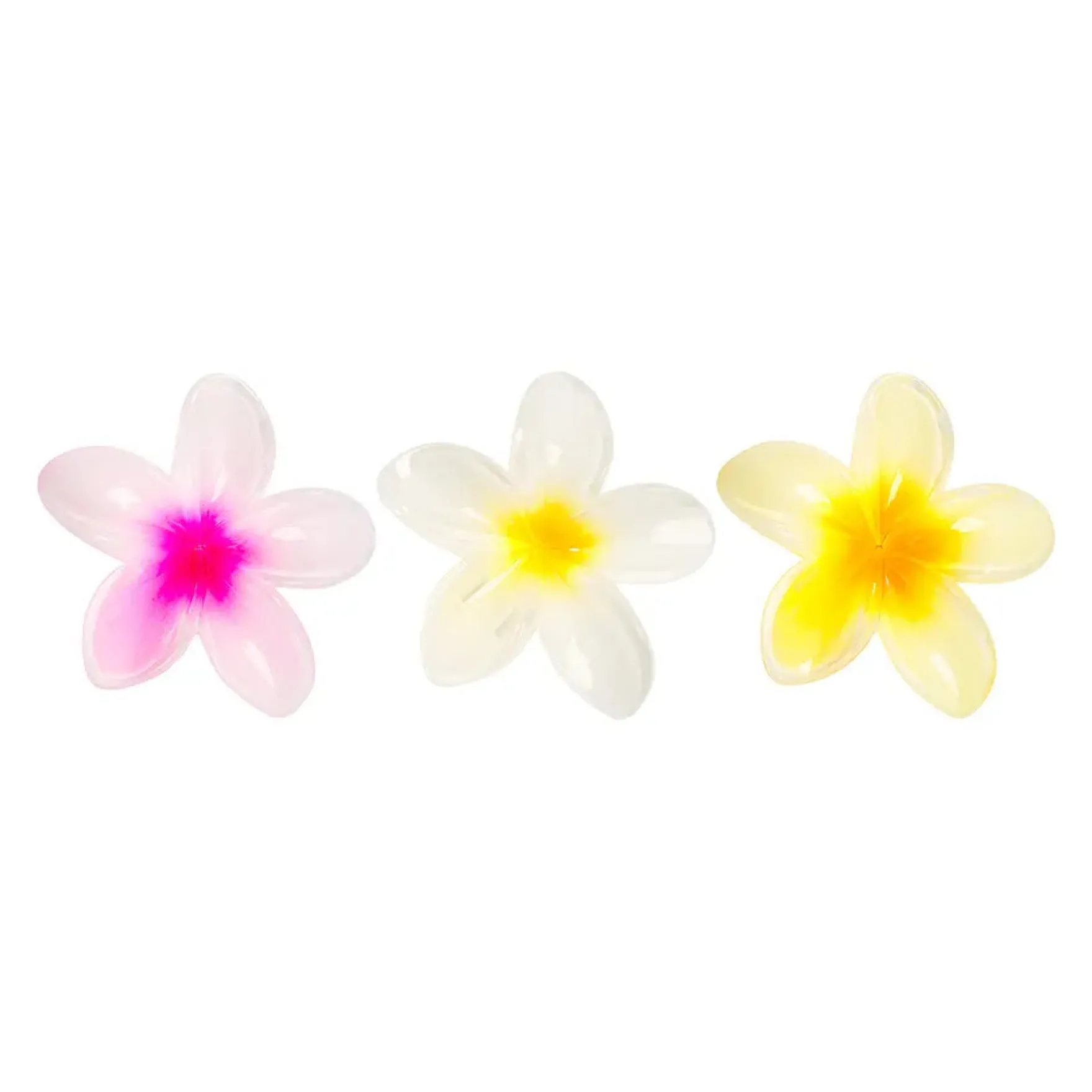 Tropical Flower Claw Clips 3 Pack