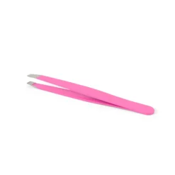 Tweezers Slanted Tip Pink