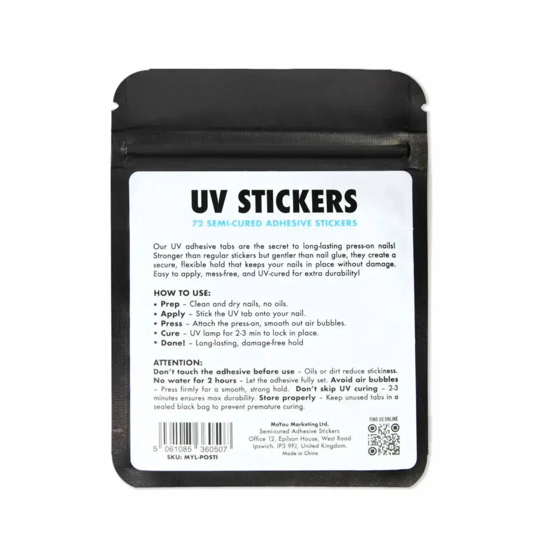UV Adhesive Stickers For Press Ons