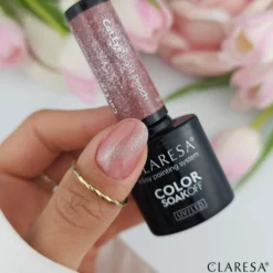 UV/LED Cat Eye Nail Polish Nude Glow Light Peach