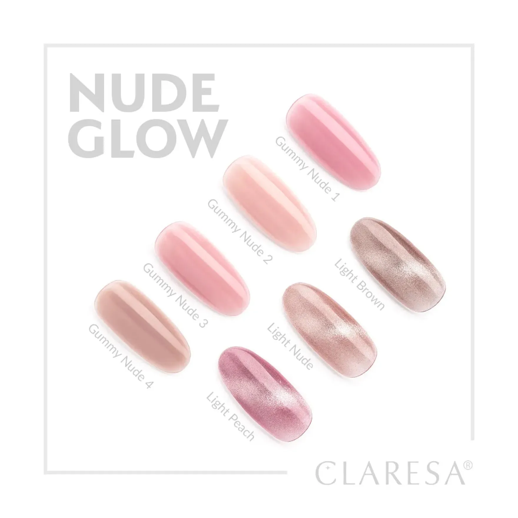 UV/LED Cat Eye Nail Polish Nude Glow Light Nude
